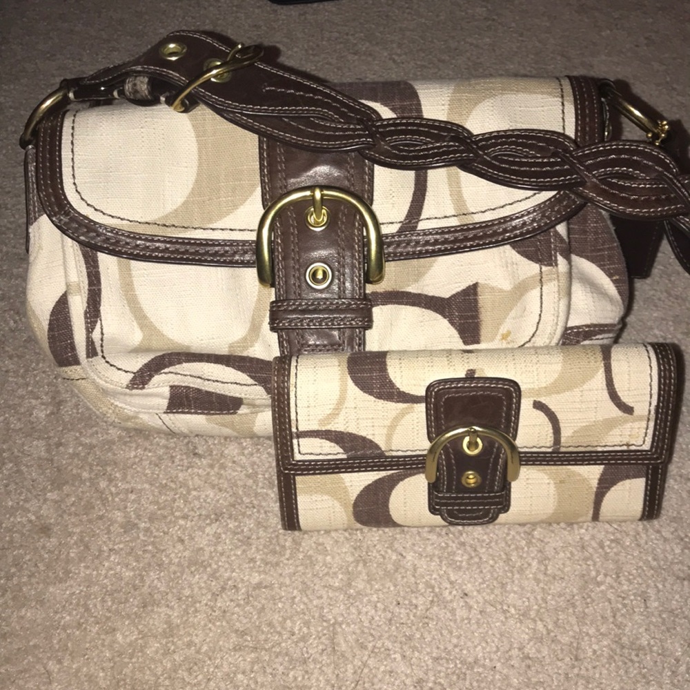 Coach handbag w Wallet